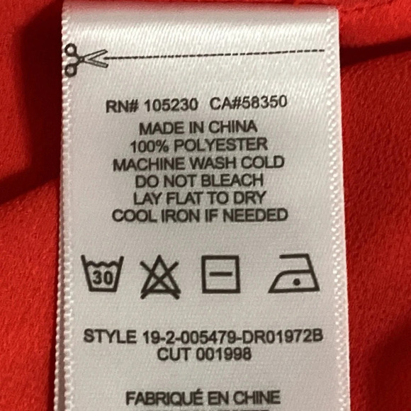 Joie Tomato Red Daymon B Floral Print Crepe De Chine Midi Wrap Dress Size S - Picture 10 of 10